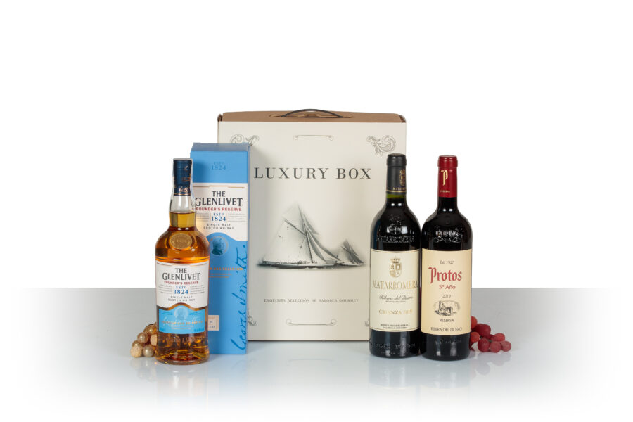 Cesta Licores Vinos Navidad