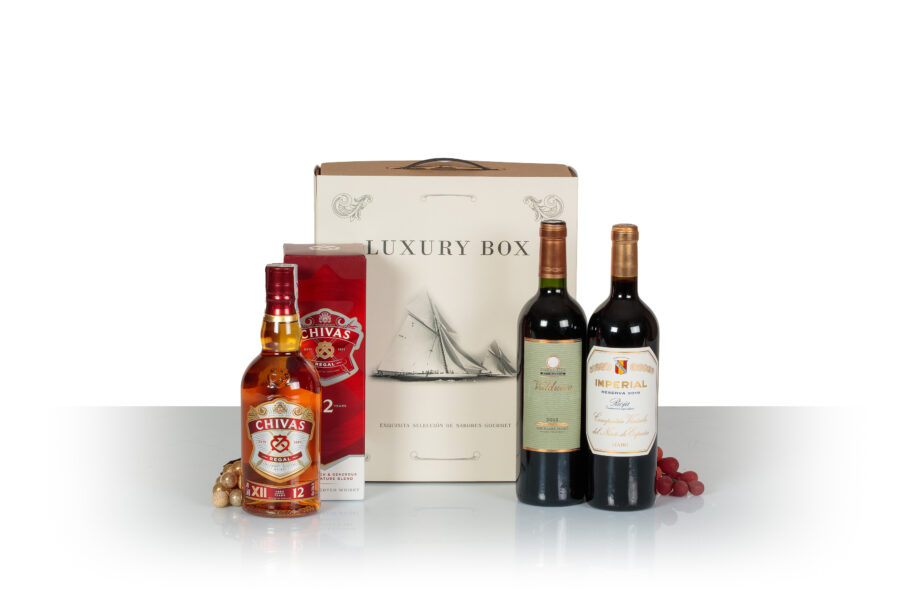 Cesta Vinos Licores Exclusiva