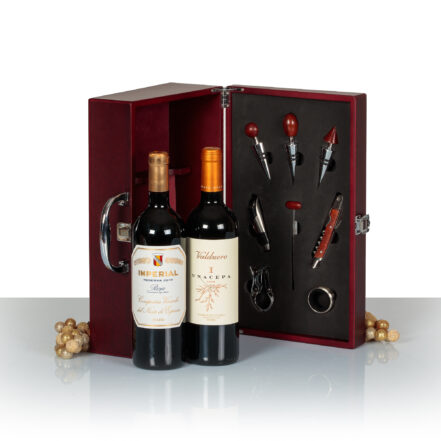 Cesta Vinos Premium Navidad