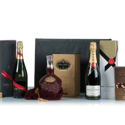 Cesta Champagne Licores Lujo