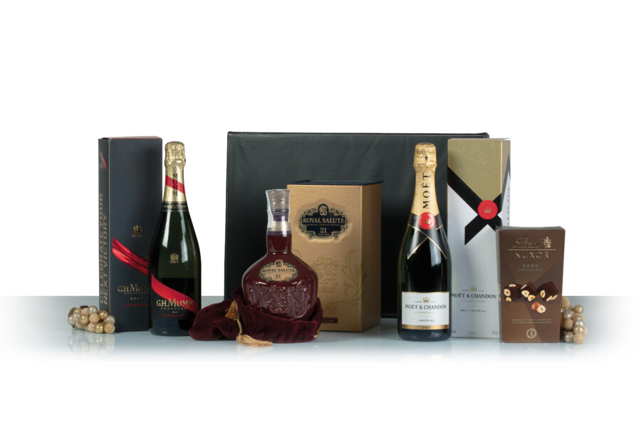 Cesta Champagne Licores Lujo