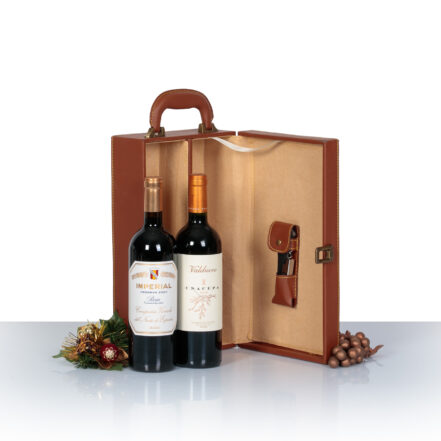 Cesta Vinos Premium Navidad