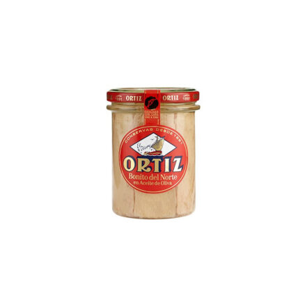 Frasco de Bonito del Norte en Aceite de Oliva Conservas Ortiz 220 g.