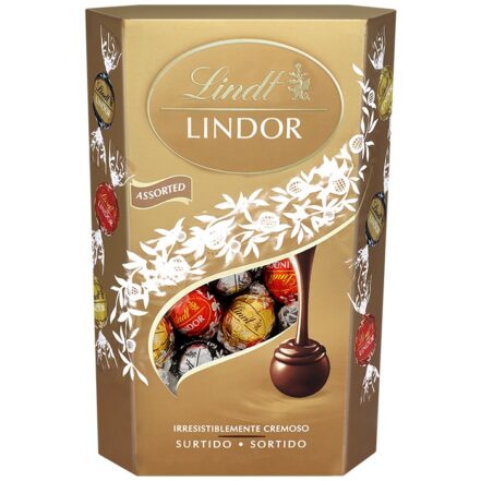 Estuche Bombones Surtidos Lindor Cornet Lindt 200 g.