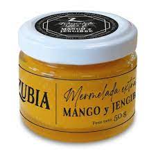Frasco Mermelada de Mango con Jengibre Zubia 50 g.- Maridaje para el Foie.