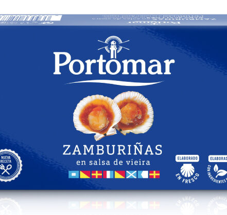 Zamburiñas en Salsa Vieira Conservas Portomar RO-120