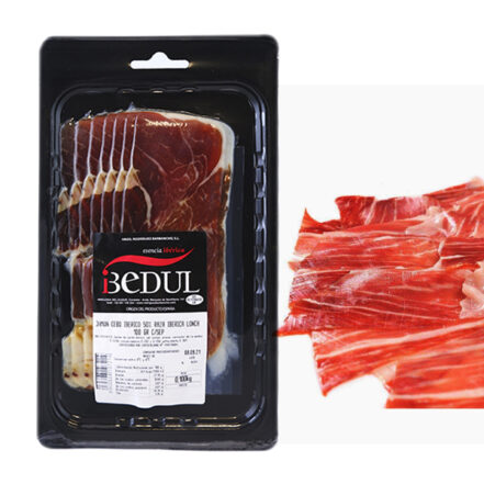 Loncheado de Jamón Ibérico de Cebo Ibedul 100 g.