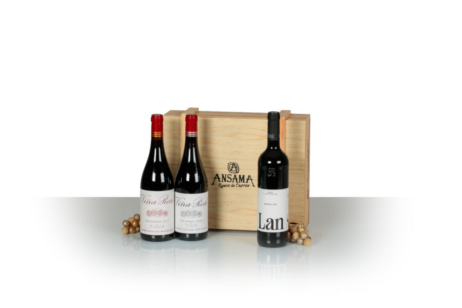 Navidad Cestas Vino Premium